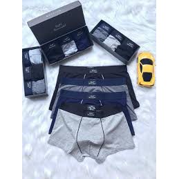 Hộp 3 quần sịp đùi , quần lót nam cao cấp, Chất liệu thun mềm mại co giãn tốt thoải mái. 999