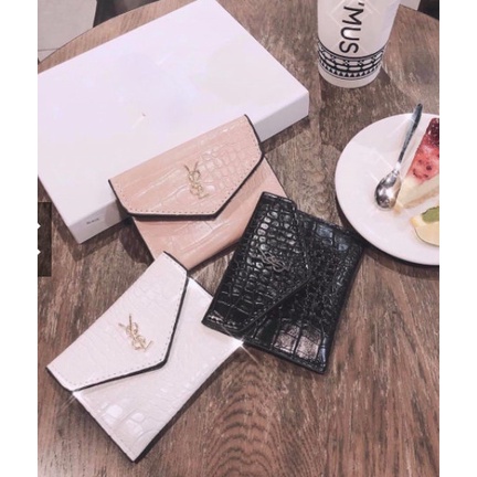 Ví nữ ngắn mini cầm tay nhỏ gọn cao cấp cực sang - xinh  Y8L da rắn  PK Tkutrang