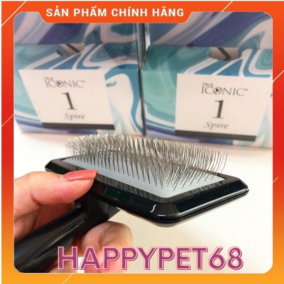 Lược chải bung bông lông gỡ rối cao cấp TRUE ICONIC cho thú cưng chó mèo nhập khẩu Malaysia
