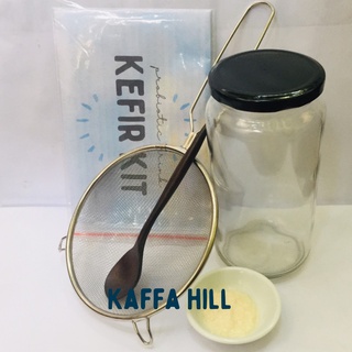Combo làm sữa chua kefir 05 món tại nhà đơn giản - cách làm sữa chua nấm kefir chi tiết - kaffahill