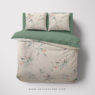 Trọn Bộ - 5 Món Ra Giường Lụa Tencel [ Airy Petals Set ] Cao Cấp
