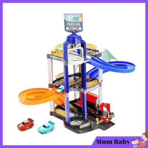 Bộ đồ chơi lắp ráp, lắp ghép mô hình bãi đậu xe thành phố 3 tầng cho bé trai, gái 3 4 5 6 7 8 9 tuổi. Đồ chơi trẻ em