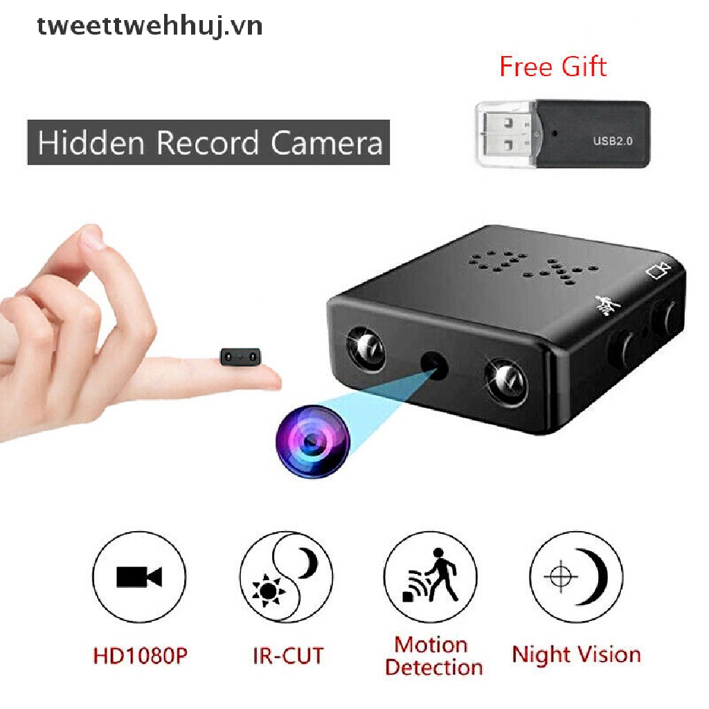 Máy Quay An Ninh Mini Giấu Trong Đêm HD 1080P