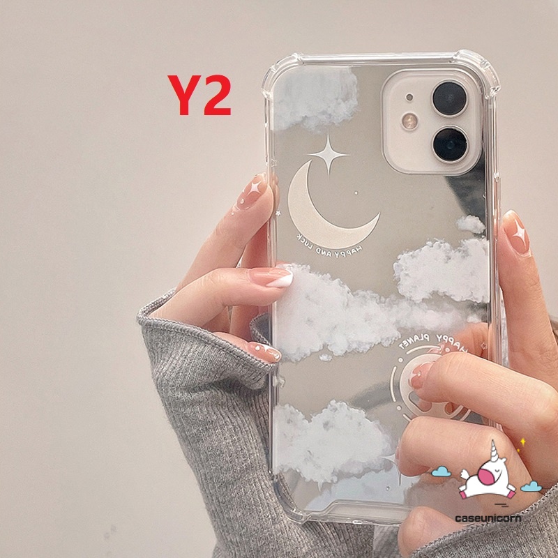 Ốp Điện Thoại Tpu Mềm Tráng Gương Chống Sốc In Họa Tiết Cho iPhone 7 8 Plus XR X XS Max 11 13 12 Pro Max SE 2020