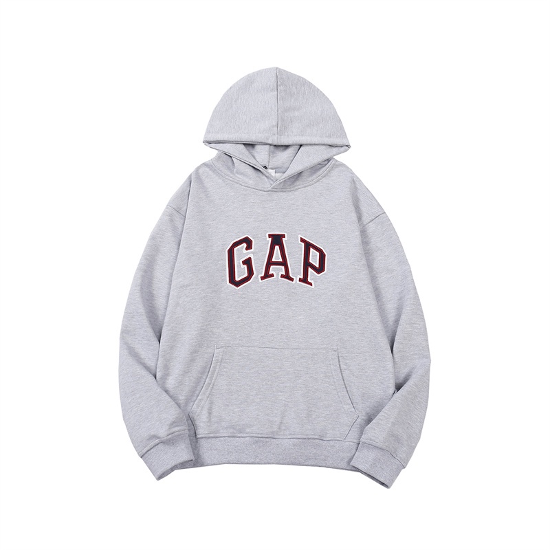 Áo hoodie tay dài thêu chữ GAP chất liệu cotton phong cách thể thao thời trang cho nam và nữ | BigBuy360 - bigbuy360.vn