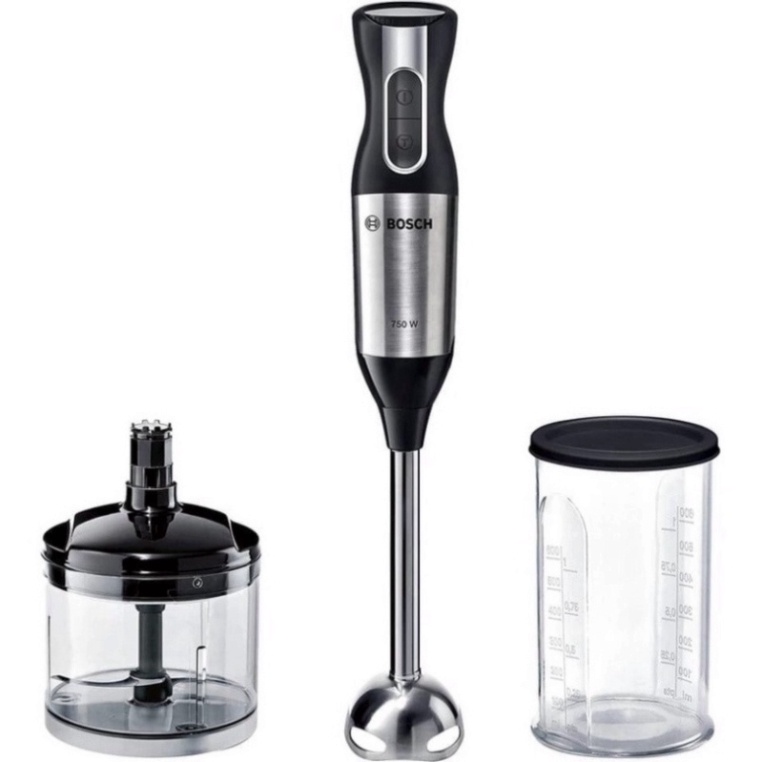 Máy Xay Cầm Tay Đa Năng BOSCH MSM6S20B, Công Suất 750W, 12 Tốc Độ Xay, BH 12 Tháng (Made in Slovenia)