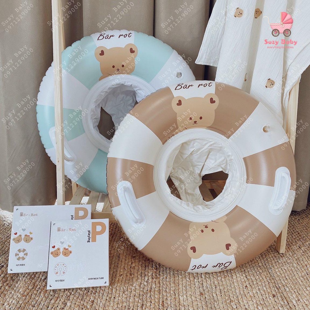 Phao Bơi Chống Lật Cho Bé Bar-Rot, Phao Ngồi Bơi An Toàn Cho Bé 1-4 Tuổi Hottrend Hàn Quốc PNBR