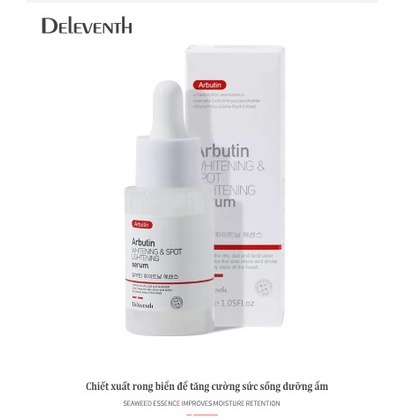 DELEVENTH Arbutin Tinh chất dưỡng trắng Giảm Thâm Làm sáng da Dưỡng ẩm da,Serum Làm Trắng Da