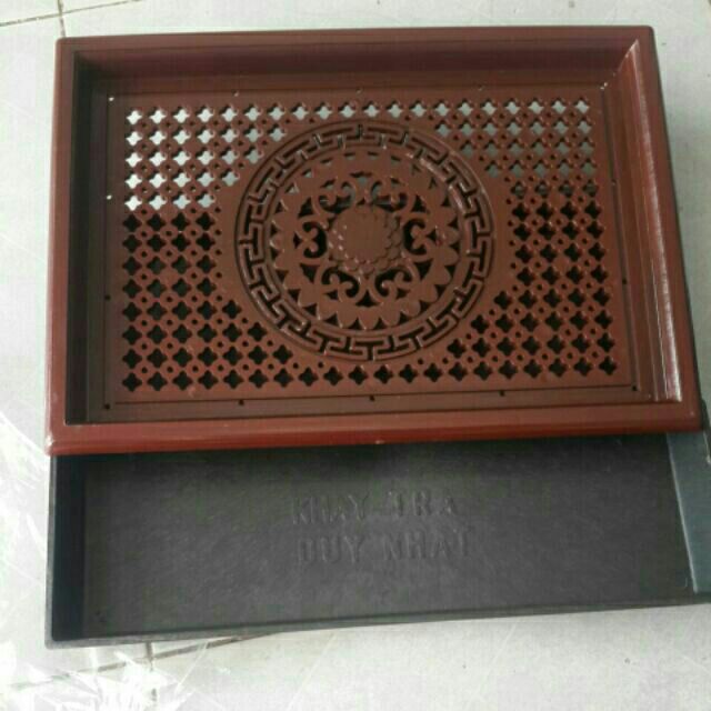 Khay trà giả gỗ cao cấp