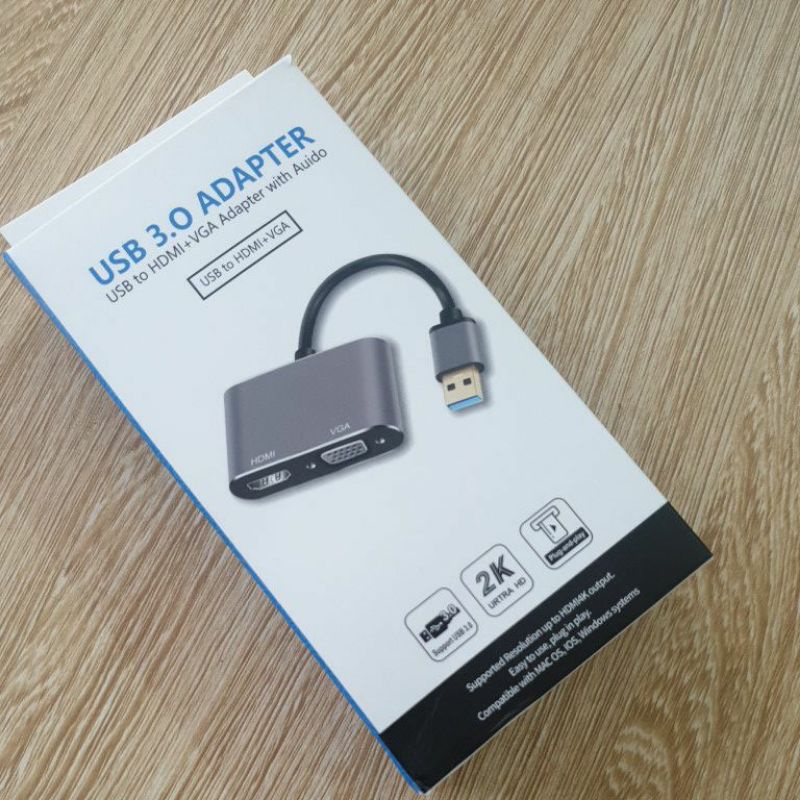 Cáp chuyển Usb3.0 sang HDMI/VGA