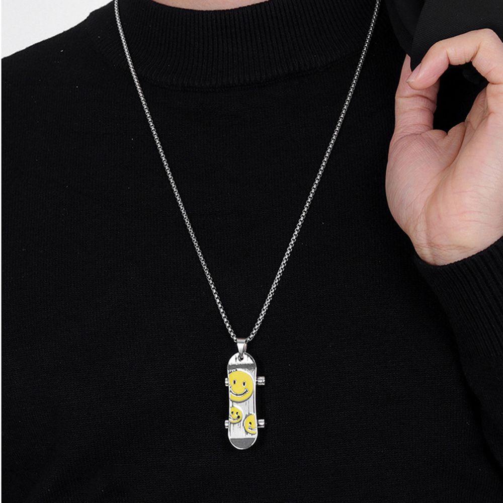 Vòng cổ Mặt Ván Trượt Phong Cách Punk Đường Phố