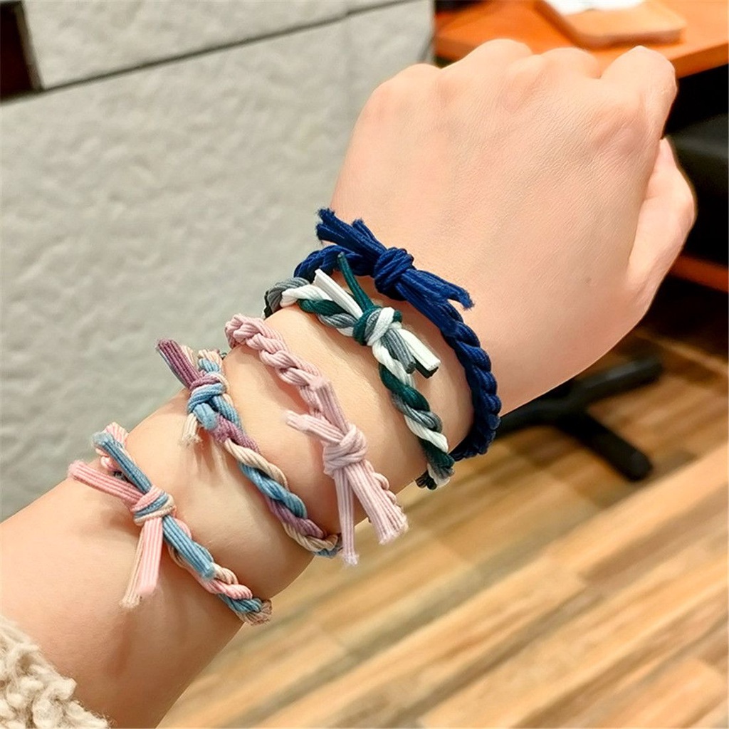 Dây buộc tóc vải dệt co giãn tốt thời trang dành cho nữ