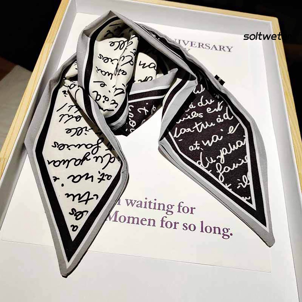 Khăn cột tóc hai mặt đa năng nhiều họa tiết tùy chọn cho nữ