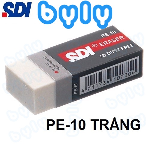 Gôm tẩy bút chì trắng / đen chất lượng cao SDI PE-10 - PE-12