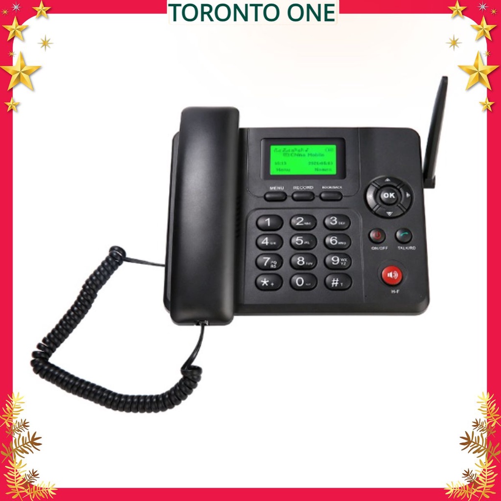 Điện Thoại Bàn Không Dây Lắp Sim Viettel Vina Mobifone ETS602 Loại 2 Sim 2 Sóng, Ghi Âm Cuộc Gọi.