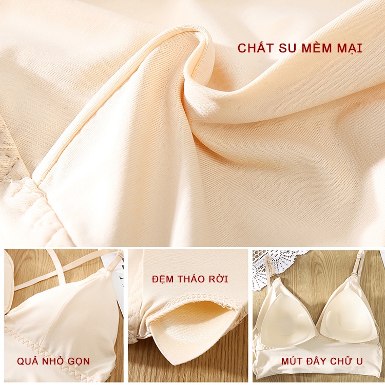 Áo bra su trơn đệm mỏng hở lưng cài 3 kiểu Havana FLA86