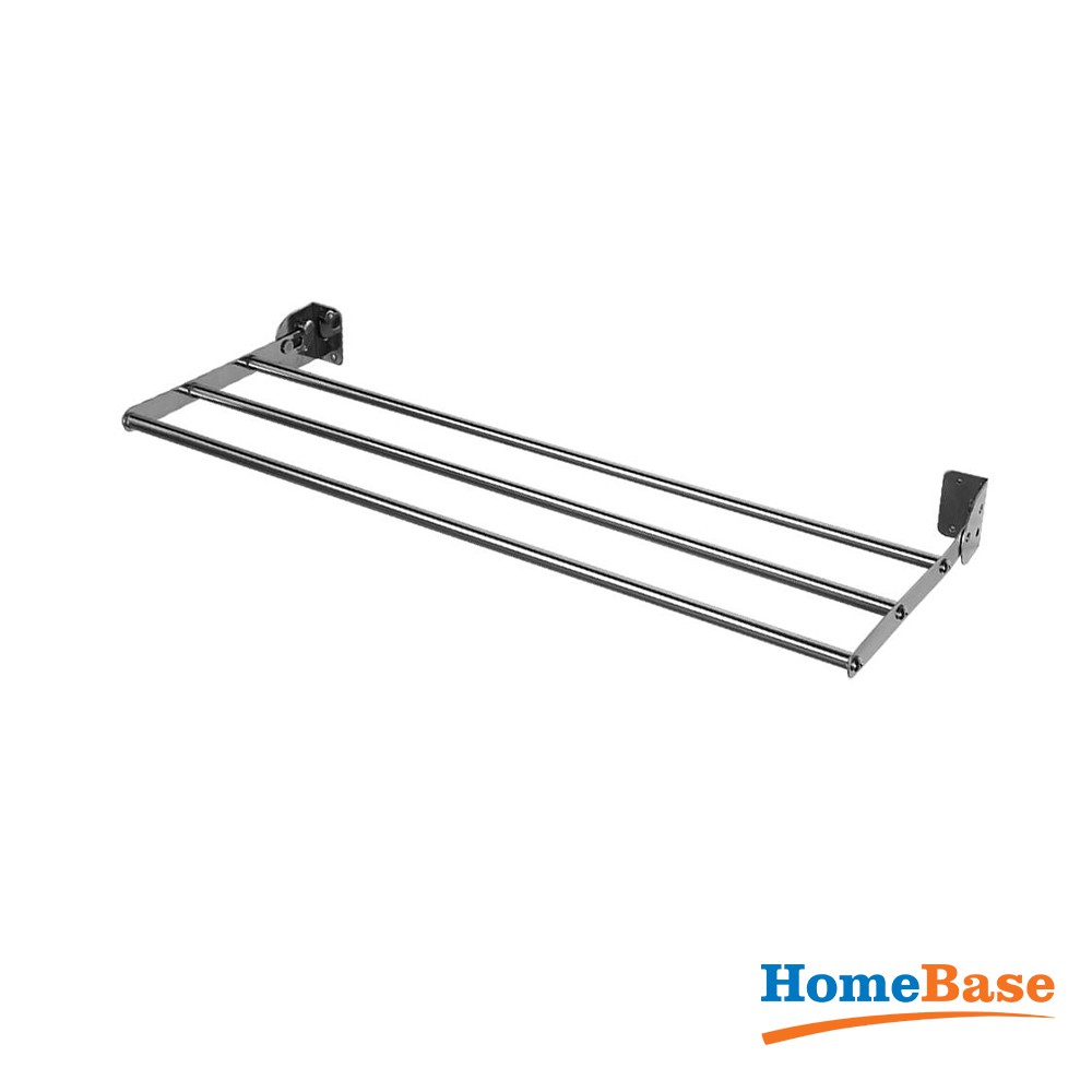 HomeBase PLIM Thanh treo khăn ngoài trời hoặc ban công bằng thép không gỉ có thể gấp Thái Lan W81.5xD88.5xH7 Cm