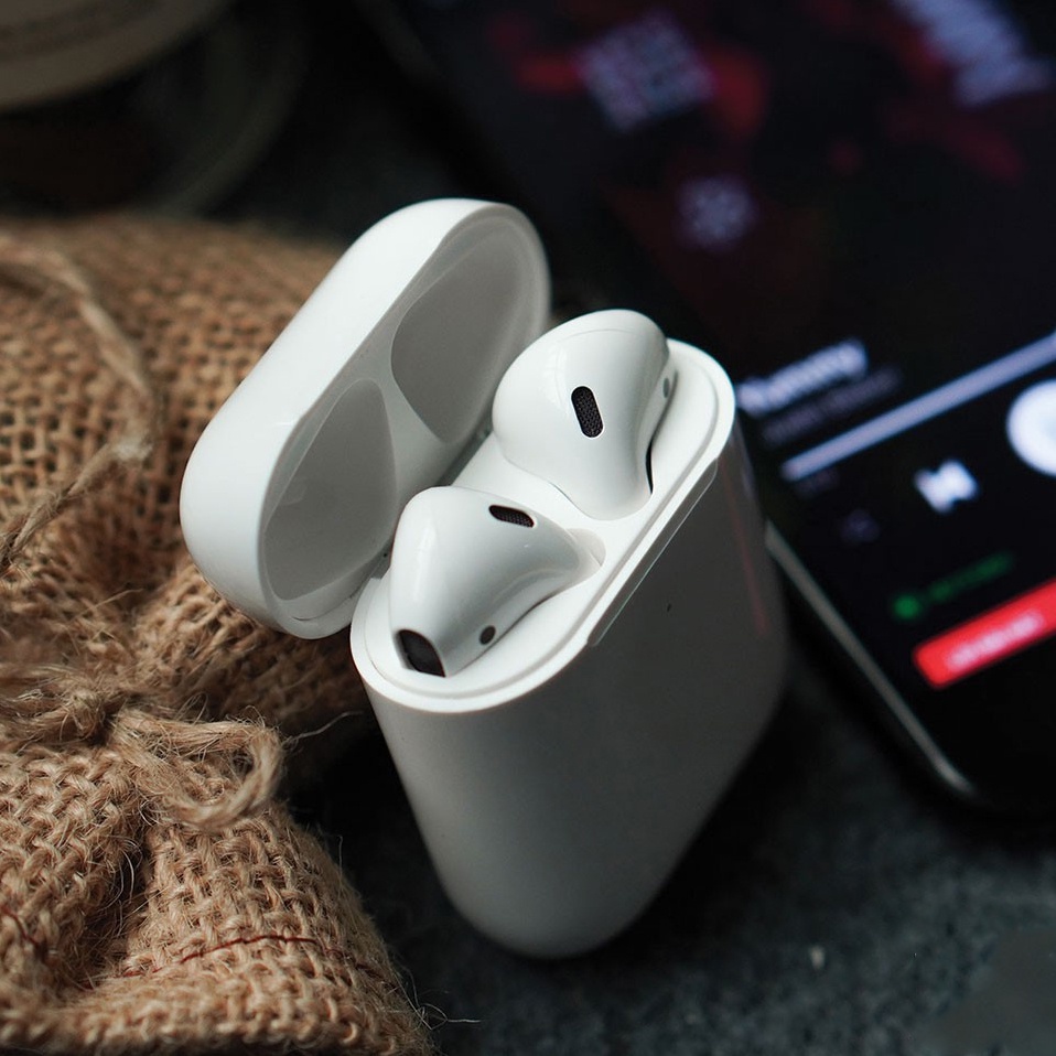 Tai nghe bluetooth AP 2, Tai nghe không dây Đổi Tên, Định Vị, Sạc Không Dây, Pin Trâu Dành cho các dòng máy DT và PC