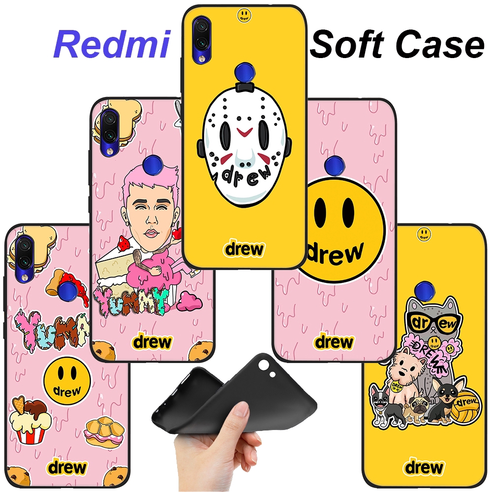 Xiaomi Redmi 8A S2 GO K20 K30 Pro Poco X2 Note 8 8T Pro Phone Silicone Soft Case YX132 Drew house Cute Face