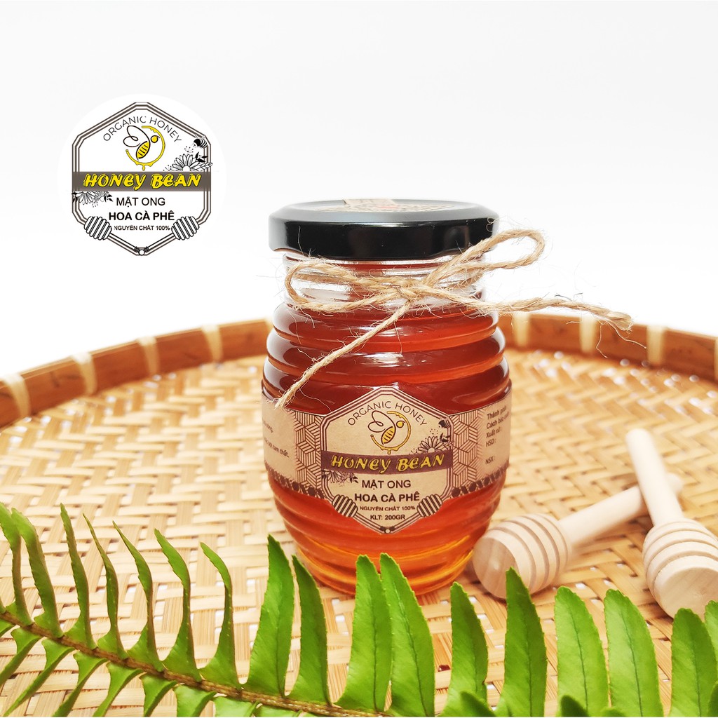 MẬT ONG HŨ 200Gr HONEYBEAN - Mật Ong Hoa Cà Phê Nguyên Chất