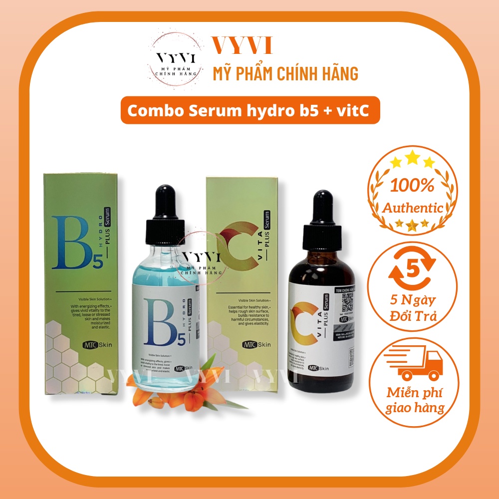 Serum hydro b5 + vitC (com bo) ( 100% chính hãng)