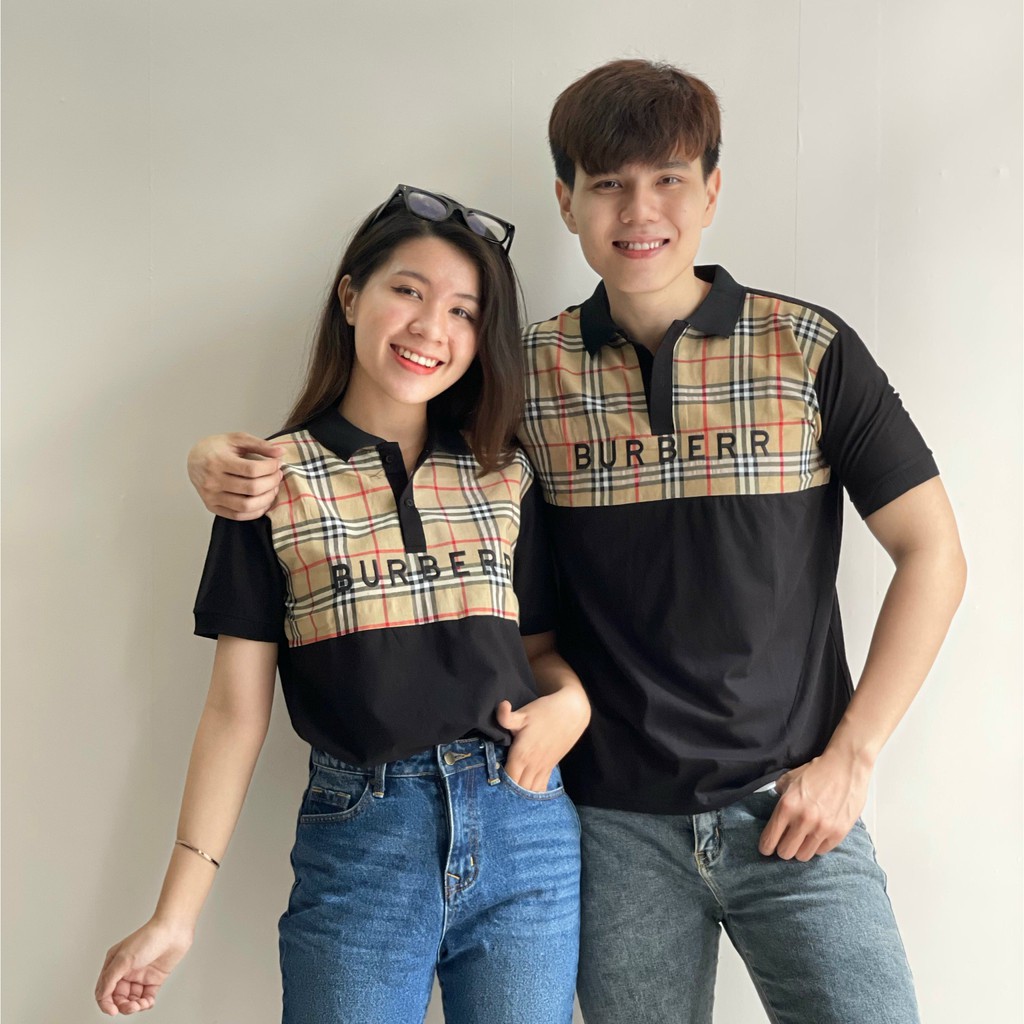 Áo phông Nam Nữ 🔅FULL SIZE🔅 Áo polo B R R kẻ sọc ngang logo thêu | BigBuy360 - bigbuy360.vn