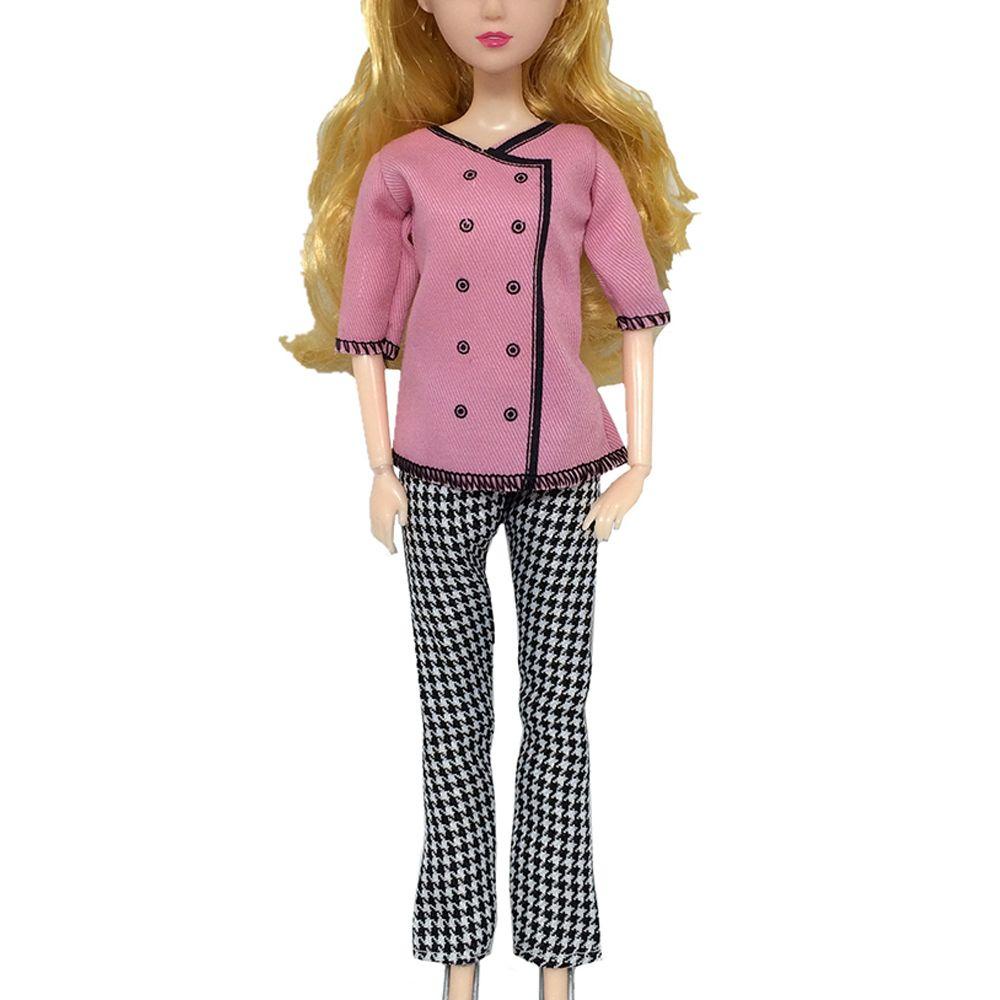 1 Bộ Áo Khoác Và Quần Màu Cầu Vồng Thời Trang Dành Cho Búp Bê