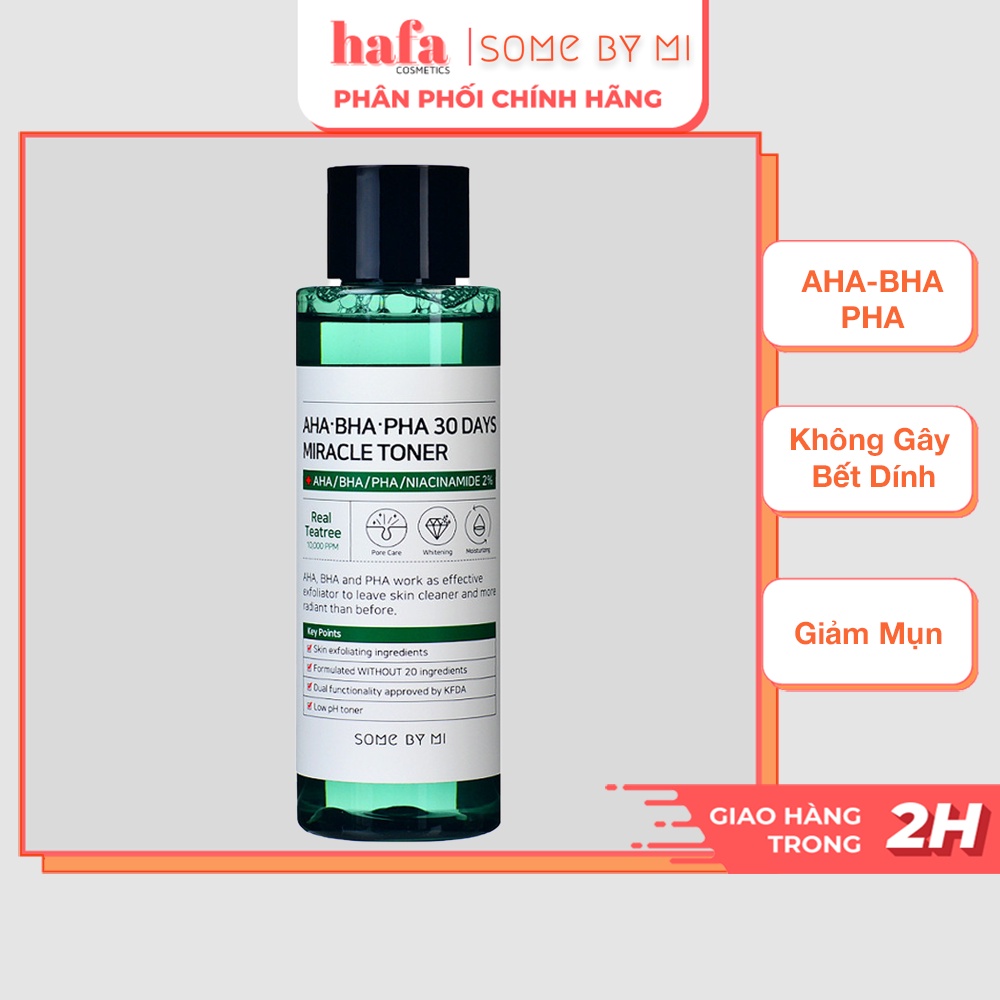 Nước Hoa Hồng Some By Mi AHA -BHA-PHA 30 Days Miracle Toner _ Some By Mi Chính Hãng