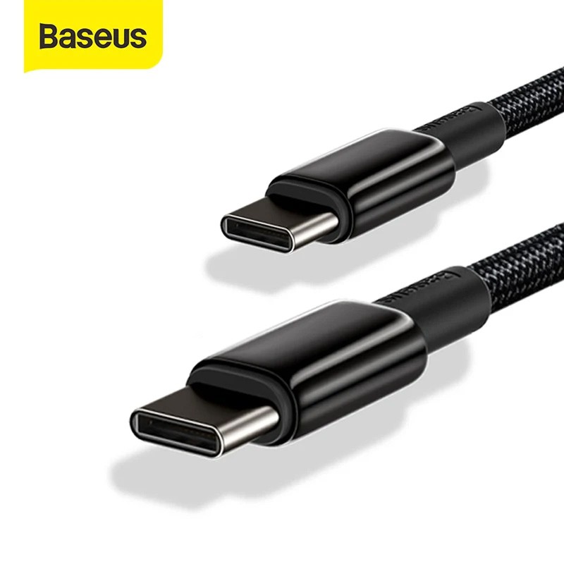 Cáp sạc nhanh C to C 240W - 100W Tungsten Gold Baseus