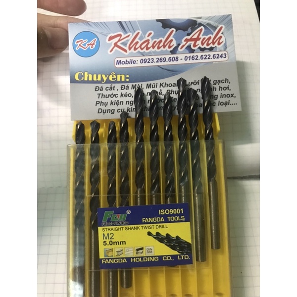 MŨI KHOAN INOX, SẮT ĐA NĂNG FAVI VÀNG ĐEN CHÍNH HÃNG TỪ 2mm~8mm