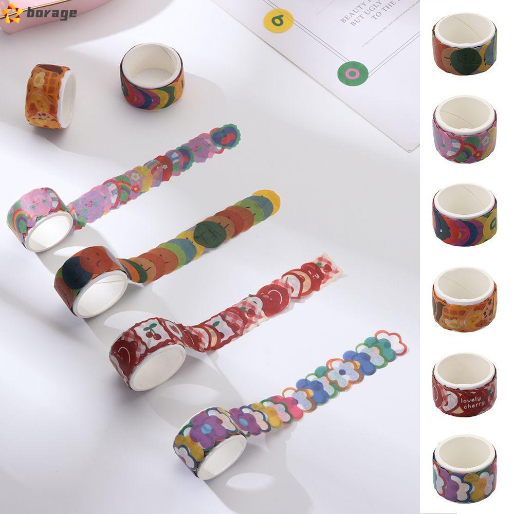 Set 100 Cuộn Băng Keo Giấy In Chữ Số Dễ Thương Dùng Để Trang Trí Đồ Thủ Công