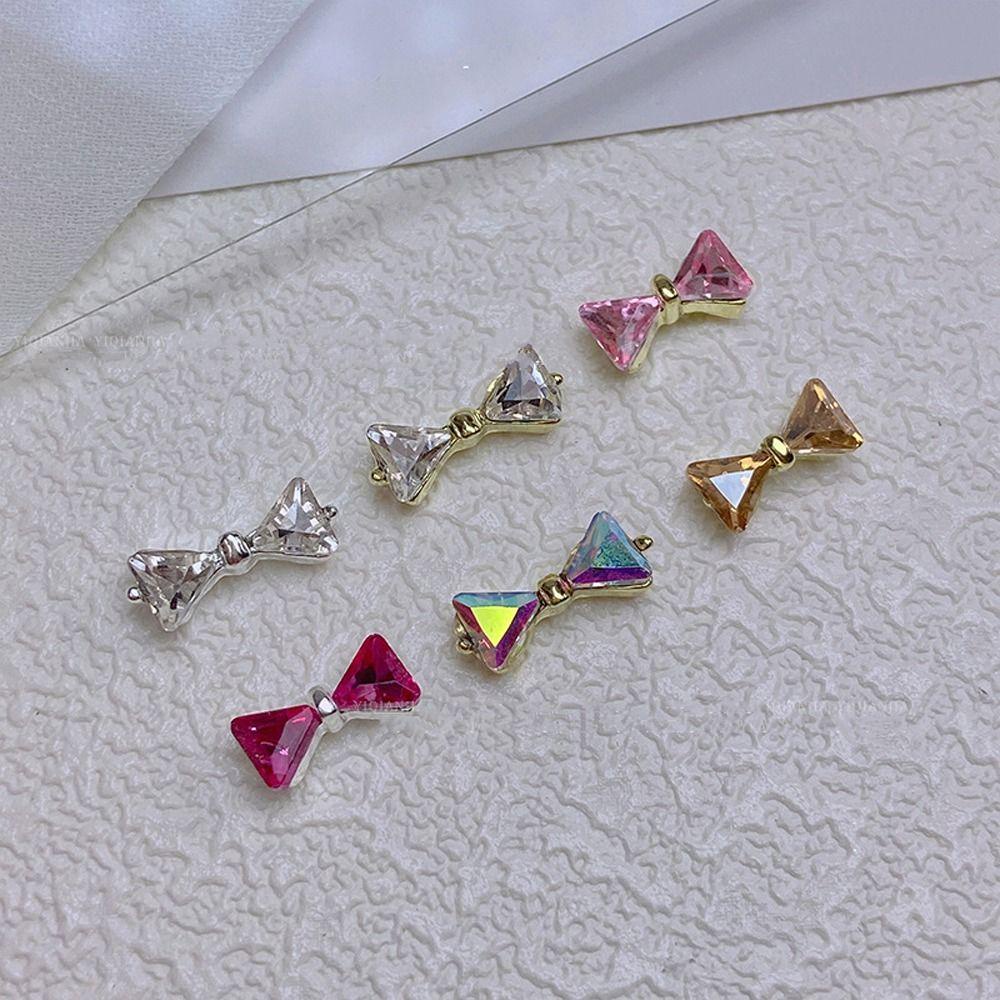 Phụ Kiện Trang Trí Móng Tay 3D Bằng Hợp Kim Lấp Lánh Dành Cho Nữ