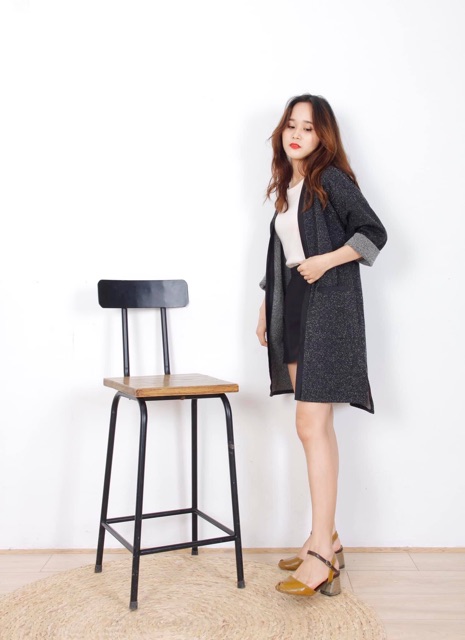 Áo Khoác dạ dáng cardigan giá Sale
