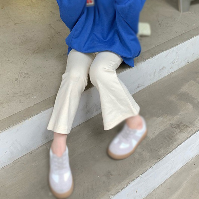 Quần Dài Ống Loe Co Giãn Thời Trang Cho Bé Gái