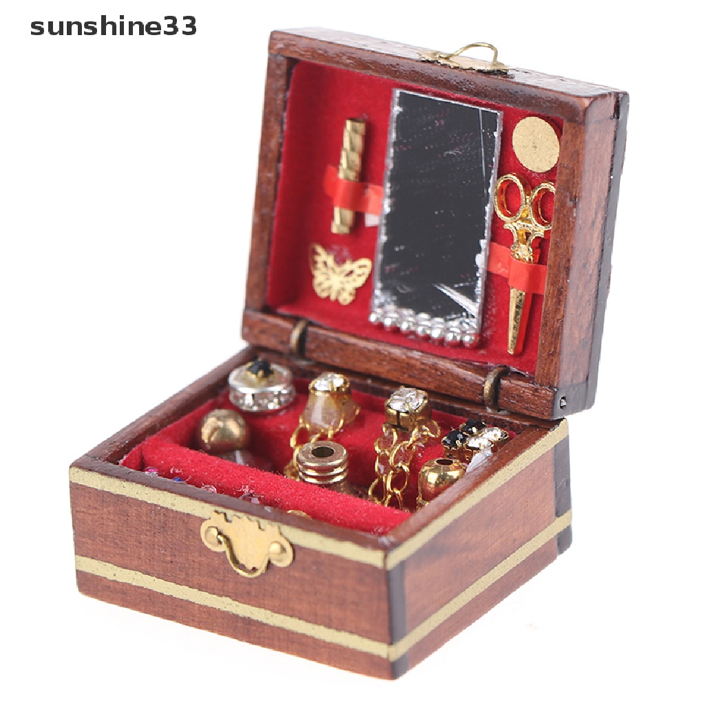 1 Hộp Đựng Trang Sức Mini Trang Trí Nhà Búp Bê DIY