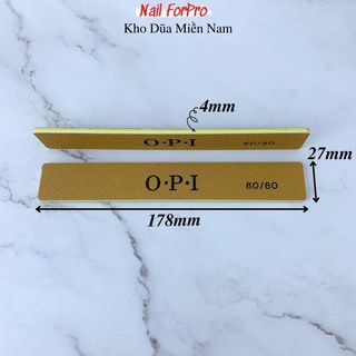 Lốc 10 Dũa Móng Tay OPI Da Bò Dũa Phá Bột Độ Nhám 80/80