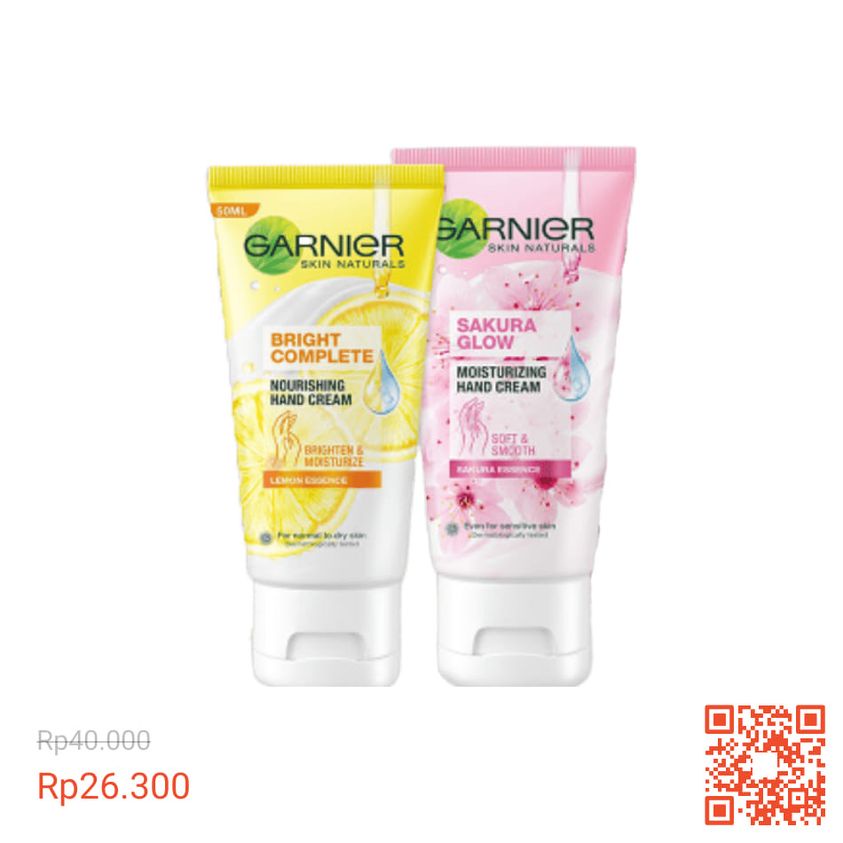 KEM DƯỠNG DA TAY GARNIER MOISTURIZING HAND CREAM 50ML CHÍNH HÃNG - 11240