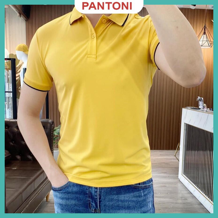 Áo phông nam ngắn tay cổ bẻ phối viền cao cấp : Kiểu dáng Hàn Quốc chất liệu cotton , co giãn 4 chiều | BigBuy360 - bigbuy360.vn