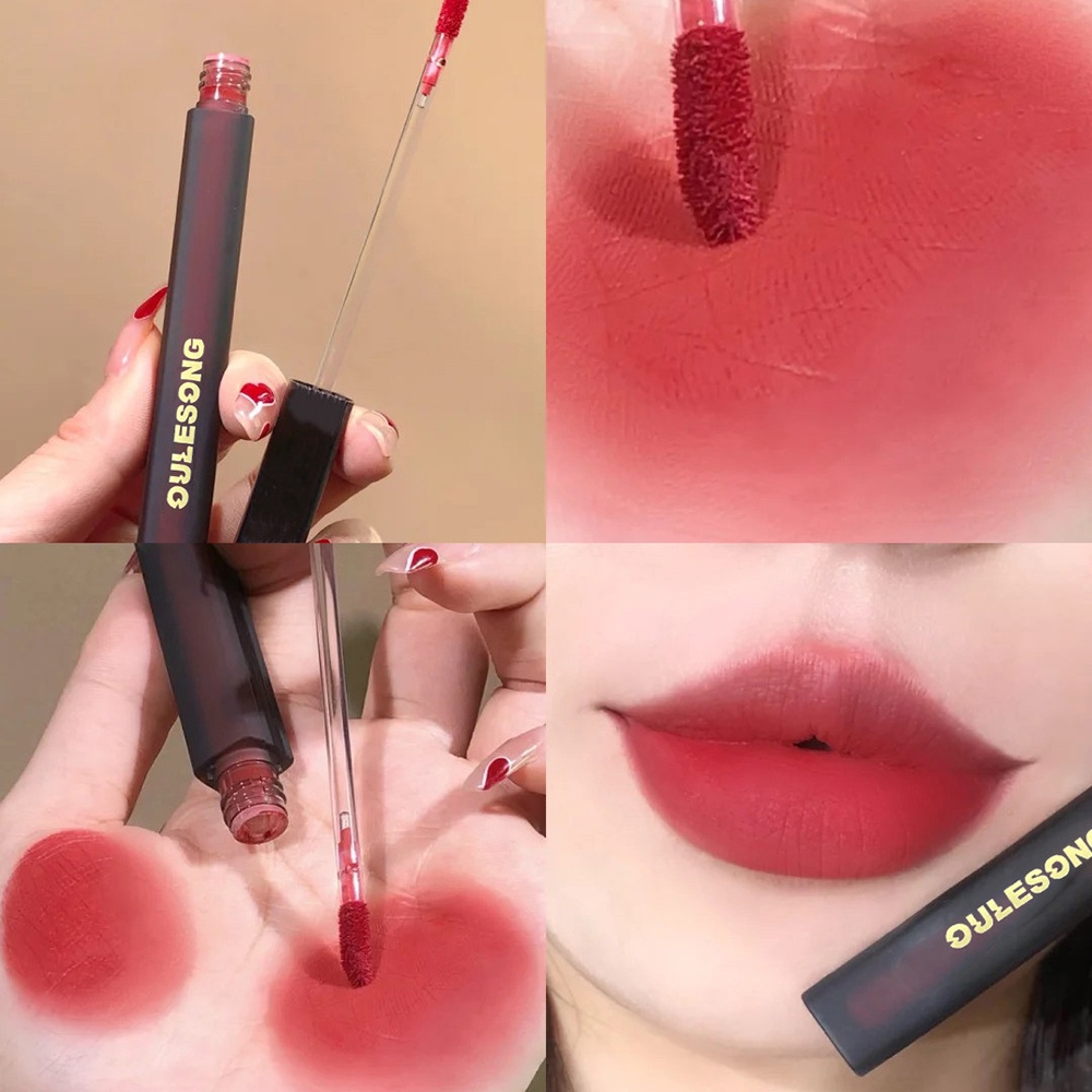 [Hàng mới về] Son bóng Qipin 6 màu nhung lì tùy chọn kháng nước trang điểm lâu trôi