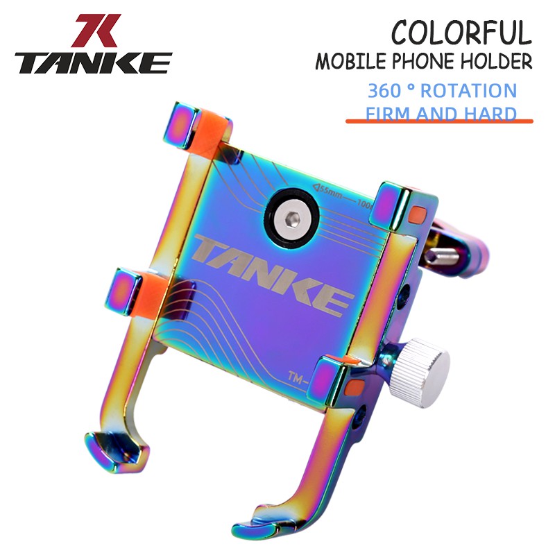 Giá đỡ điện thoại TANKE xoay 360 độ bằng hợp kim nhôm giữ ổn định chuyên dụng gắn xe đạp leo núi