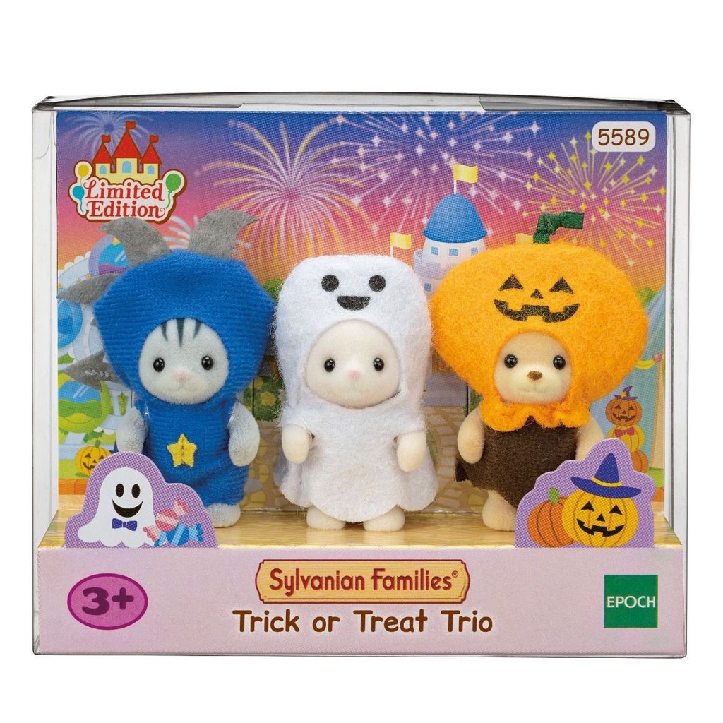 Đồ Chơi Sylvanian Families Bộ 3 Em Bé Siêu Đáng Yêu Trong Trang Phục Hóa Trang Halloween Baby Trio Cuties Trick or Treat