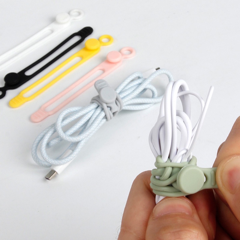 1 Dây Quấn Dây Cáp Sạc USB Bằng Silicone