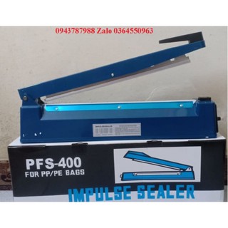 Máy hàn miệng túi pfs 400 vỏ nhựa| máy ép miệng túi 40 cm nhựa| máy hàn miệng túi 40cm nhựa| máy cắt ép màng co 40 cm