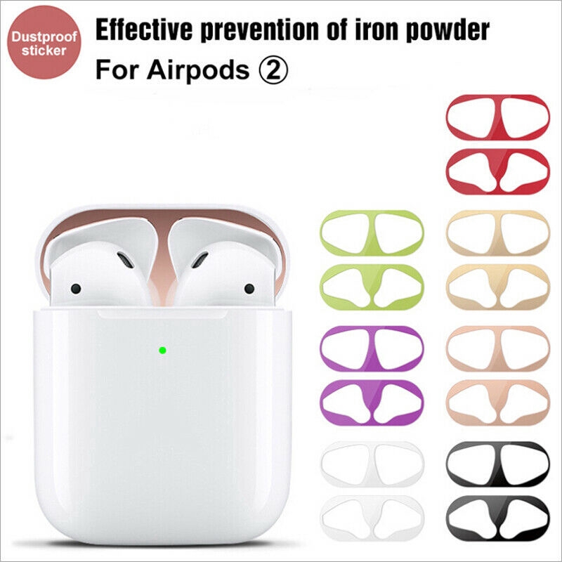 Hộp Đựng Bảo Vệ Bằng Kim Loại Chống Bụi Cho Tai Nghe Airpods 1/2