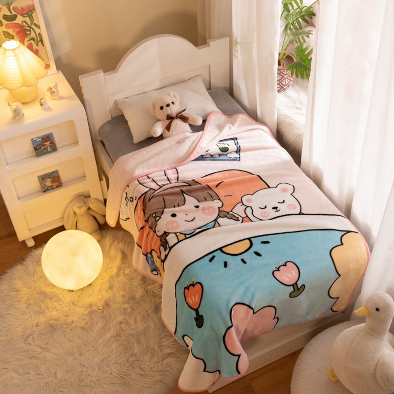 Chăn lông tuyết hình thú cho bé siêu mềm mịn 1mx1m4 Baby Dreams