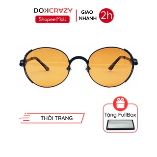 Kính mát nam nữ punk retro TUTTI DOKCRAZY mắt râm phong cách thời trang xe máy đường phố cơ khí tương lai chống UV400