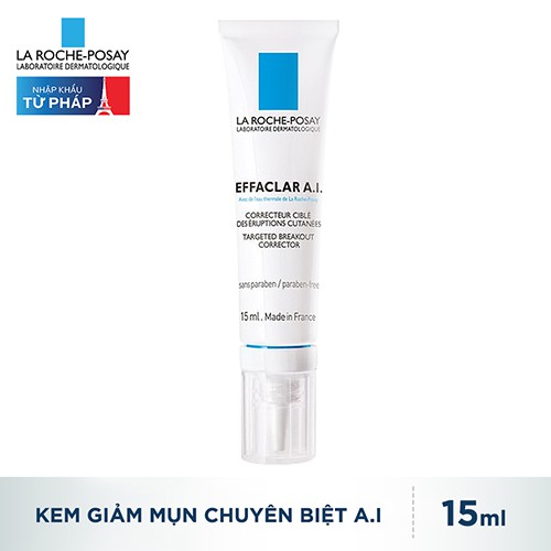 [HÀNG NHẬP KHẨU] Kem giảm mụn chuyên biệt La Roche-Posay Effaclar A.I. 15ml