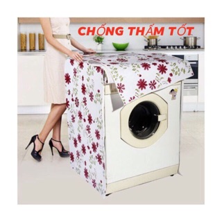 Trùm máy giặt áo che bọc máy giặt chống thấm cửa ngang cửa trên 7-11kg dầy đẹp.