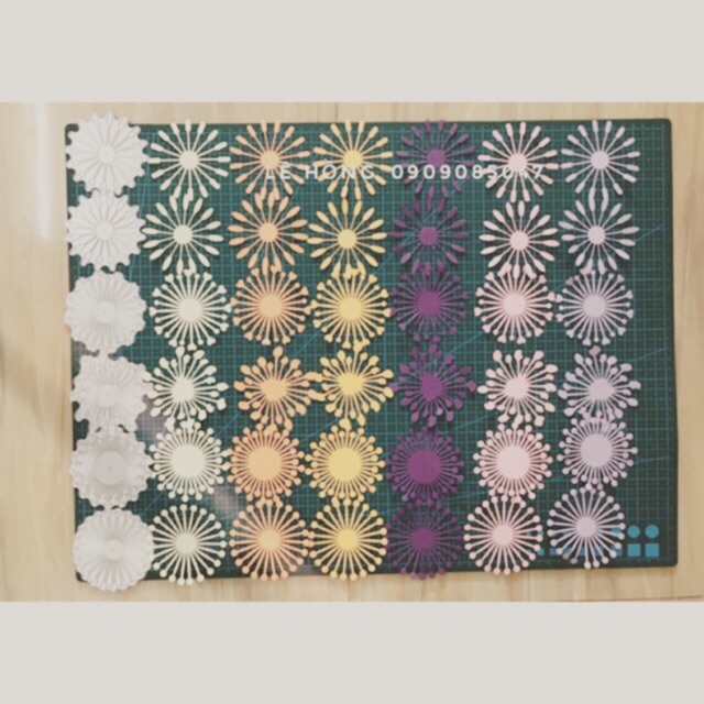 Set 6 khuôn nhuỵ nhỏ  size 2,5 cm H96