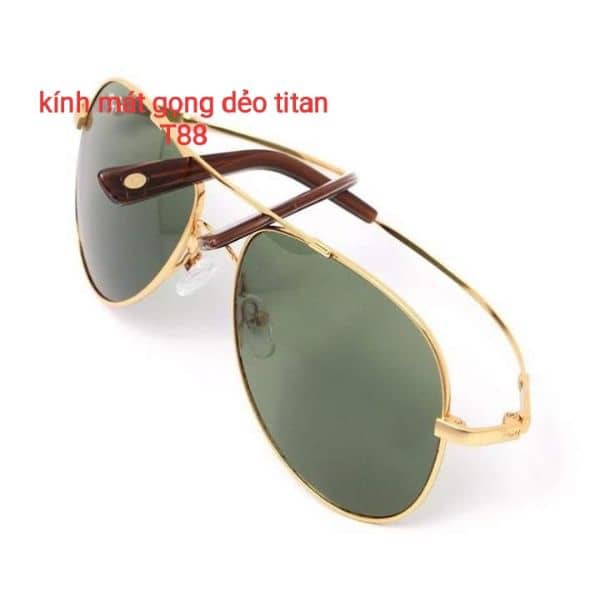 Kính mát gọng dẻo titan chống gãy T88